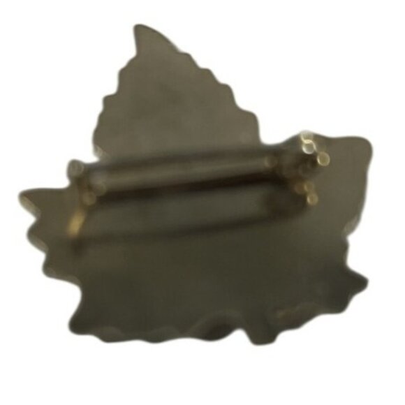 Vintage Niagara Falls Canada Maple Leaf Pin & Screw-Back Earrings Set Gold-Tone - Picture 4 of 8